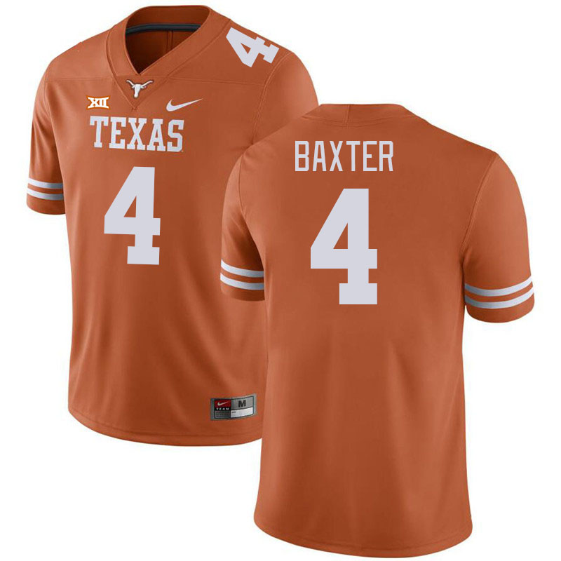 Men #4 CJ Baxter Texas Longhorns 2023 College Football Jerseys Stitched-Orange